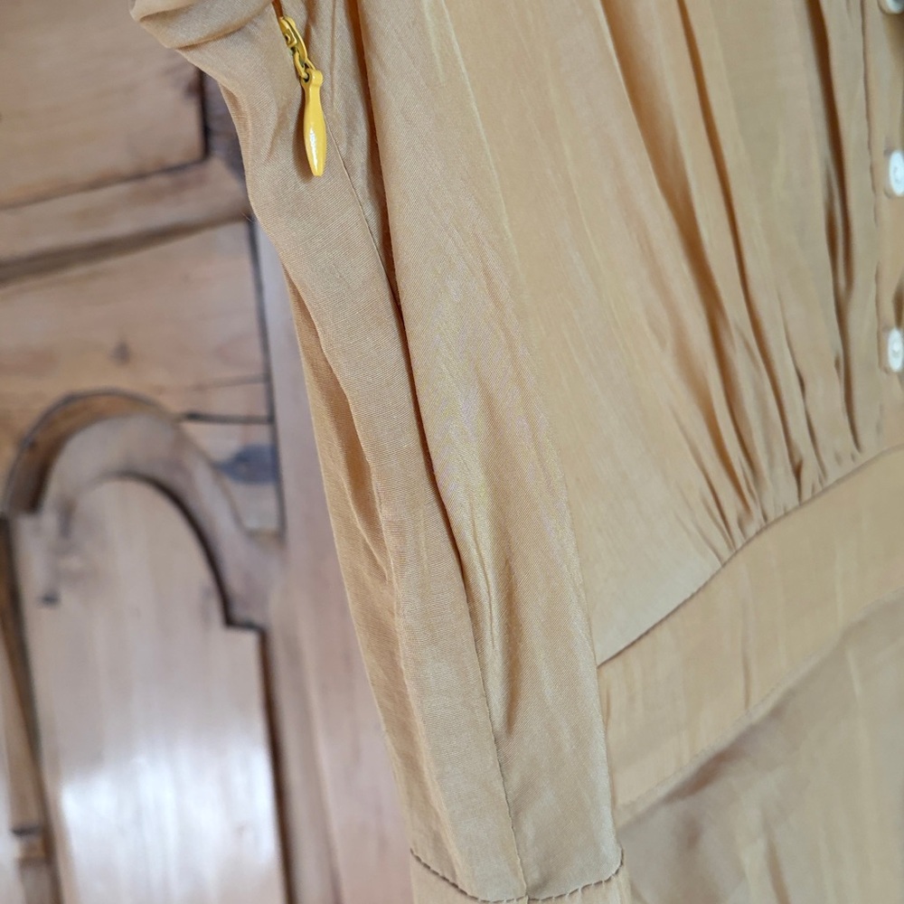 Gold Button-Up Dress - Picture 7 of 7